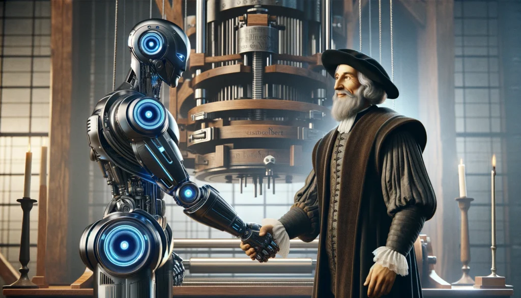 La Era de Gutenberg y su paralelismo con la Inteligencia Artificial | Dynatec