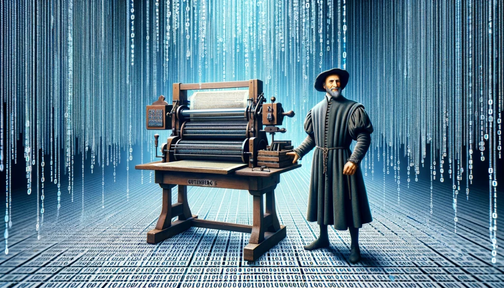 La Era de Gutenberg y su paralelismo con la Inteligencia Artificial | Dynatec